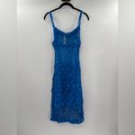 J.Crew  Electric Blue Crochet Sweater Dress Photo 6