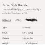 Brighton Barrel Slide Bracelet NWT Gift bag & tissue paper included Perfect Gift Photo 2