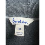 Boden Women's Pullover Quarter Zip Wool Blend Gray Sweater Medium Photo 2
