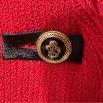 Toula Red Military Knit Blazer Gold Detailing Sz 4 NWT Photo 12