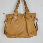 Kate Landry  Womens Purse Shoulder Bag One Size Brown Camel Leather Photo 5