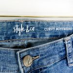 Style & Co 1990s Vintage . Skinny Straight Jeans with Boho Floral Pattern Photo 5