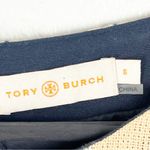 Tory Burch Evie Linen Blend Cap Sleeves Textured Lined Back Zip Closure Dress 6 Photo 2
