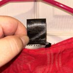 Ann Taylor Women's Size Large Raspberry Red Pink Burn Out Short Sleeve Top Photo 5