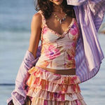 Urban Outfitters NWT‎  Out From Under Cammy Ruffle Trim Micro Skort XL Pink Photo 0