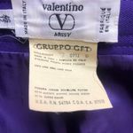 Valentino Garavani Valentino Miss V Italy Purple Lana Wool Pencil Skirt Women's Size 46/12 Photo 8