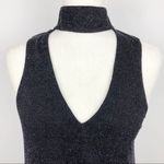 Show Me Your Mumu NWT  Friday Black Choker Cut out Dress XS Metallic Black Photo 2