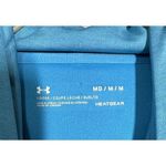 Under Armour Women's  HeatGear Loose Pullover Mock Neck Hoodie Blue Teal‎ Medium Photo 3