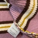 Kendall + Kylie Size XS Purple Stripe Full Zip Cotton Ribbed Knit Cropped Hoodie Photo 11