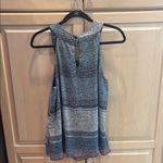 I.N. San Francisco Blue and White Tank Top Photo 2