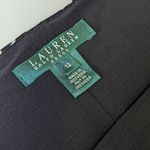 Lauren Ralph Lauren Animal Print Sheath Dress Black White Knee Length Boat Neck Size 12 Photo 4