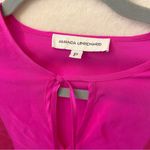 Amanda Uprichard 100% Silk Blouse sz P Hot Pink Silk Blouse Photo 4