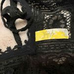 Free People Free‎ People Womens Small Top Black Geo Sands Lace Cold Shoulder Boho Crochet Photo 3