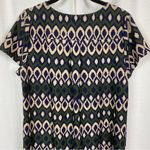 Jude Connally Navy Blue&Olive Green Short Sleeve Ella Shift Dress Sz.S Blue Photo 8