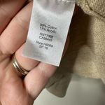 J.Crew Beige Cold Shoulder Top Women's Large NEW Photo 2