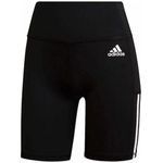 Adidas Women’s Aeroready Tight Fit Three Stripe High Waist Bike Shorts NWT Photo 2