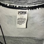 PINK - Victoria's Secret Pink Victoria secret sweatshirt gray and white crew neck zip up size small top​​ Photo 2
