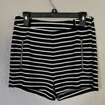 Doe & Rae  black and white striped shorts size small Photo 1