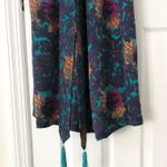 Victoria's Secret Vintage Gold Label Long Robe Tassel Tie Jacquard Trim Medium Photo 3