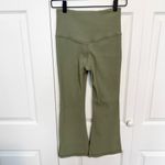 Athleta  Sage Green Ribbed Flare Pants SMALL Photo 2