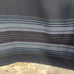 Sag Harbor Vtg Woman Skirt 16W Black Blue Striped Midi A-Line Career Office Photo 3