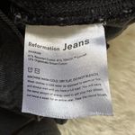 Reformation Jeans Everyday Straight Leg High Rise in Seine Washed Black 28 Photo 8