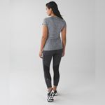 Lululemon  Speed Crop Legging in Giant Herringbone Black Heathered Black Size 4 Photo 1