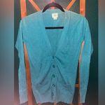 Mossimo Supply Co Teal Cardigan Sweater V-Neck Knit Photo 0