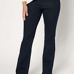 Susan Graver Stretch Denim Flare Jeans -Indigo Photo 0