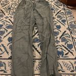 Anthropologie  Little Lies green linen pants 8 Photo 0