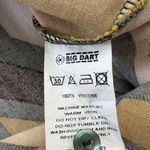 Big Dart Abstract Geometric Print Button Down Shirt Funky UK Size 10 (US 6) Green Photo 4