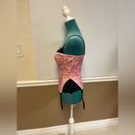 Frederick's of Hollywood Y2K Frederick’s of Hollywood Pink & Black Lace Bustier Corset – Size 32 Photo 1