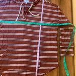 Market & Spruce  knit rust & white stripe hoodie size 1X Photo 1
