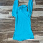 Nike  pro blue cowl neck pullover sweatshirt Photo 2