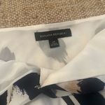 Banana Republic Side-Tie Wrap Tank Catherine Animal Print Ivory with Navy Sz Med Photo 2