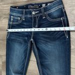Miss Me  Low Rise Super Skinny Embellished Stretch Blue Jeans Size 26 Photo 8