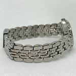 Women’s USA flag dial watch vintage silver tone quartz rotating bezel running Photo 5