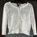 White House | Black Market  Sequin White Cardigan Photo 1