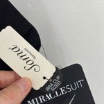 MiracleSuit NWT  Solid Plunge Bikini Top in Black - Size 36DD Photo 5