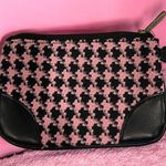 Sherpa Vintage Pink Houndstooth Pouch Classic Style Photo 1