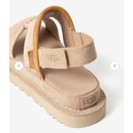 UGG  Fluff Yeah Slide Sandal Tan Suede Women's Size 8 Platform Photo 7