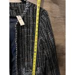 Talbots  Plus Size 16 Blue Houndstooth Blazer Coat Suit Business Casual Career Photo 5