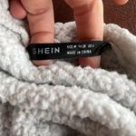 SheIn  Chevron Colorblock Drop Shoulder Teddy Pullover Photo 6