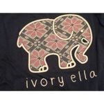 Ivory Ella NWOT  women's medium navy long sleeve shirt Photo 4