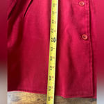 Harvé Benard Vintage Harve Bernard Red Suede-Feel Shacket - Size 10 Photo 9