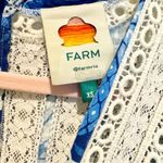 Farm Rio Blue Full of Flowers Linen Floral Belted Jumpsuit Size XS Photo 8