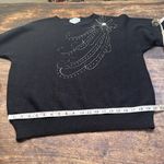 Draper's & Damon's pullover black beaded Sweater size extra Large long sleeve Photo 7