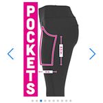 Popfit NWT  Leggings “Flip Phone” style with Pockets - Black Size Small Photo 2