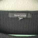 New Look Women’s Black Ribbed Long Sleeve Top Photo 2