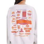 MOTHER Denim Drop Square Racing Graphic Cotton White Crewneck Sweatshirt XS Photo 1